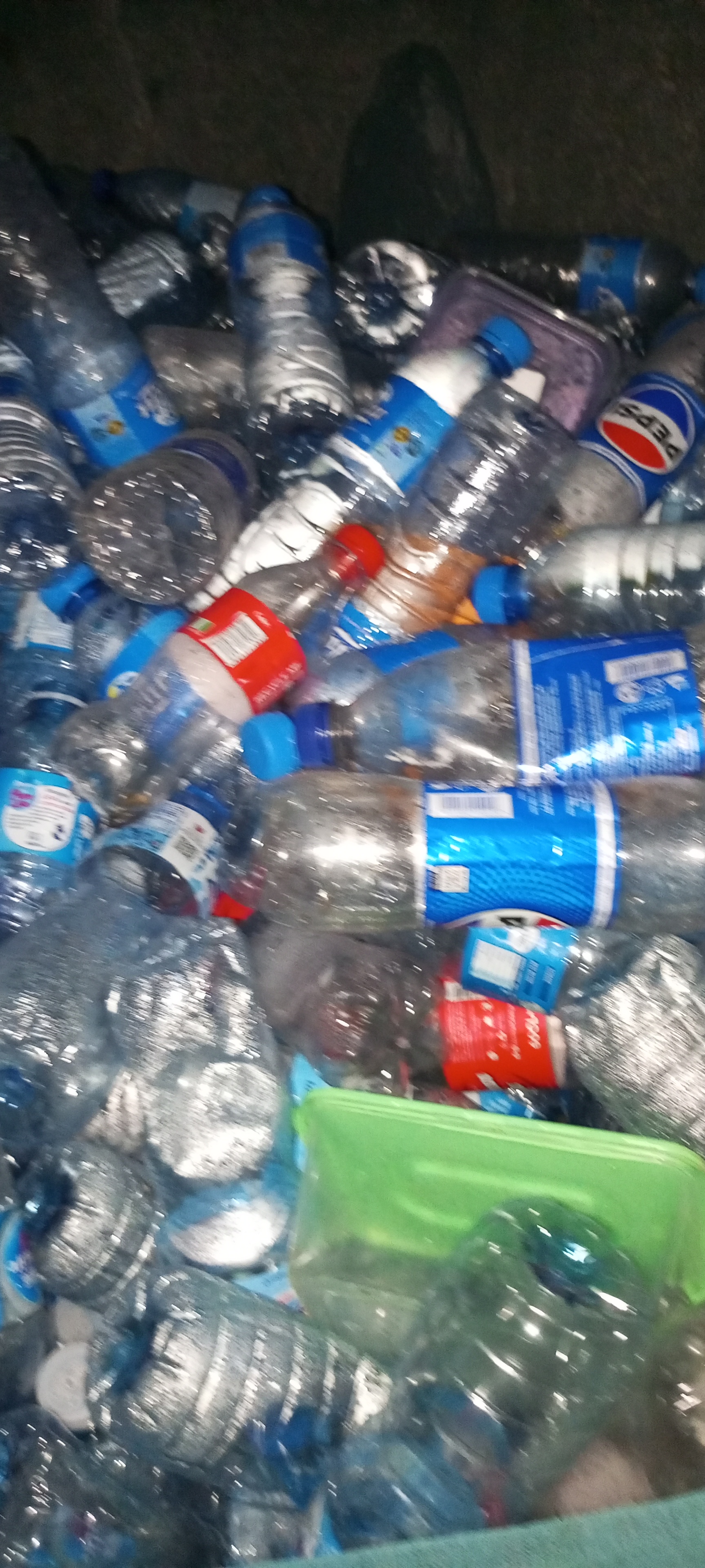 Empty plastic 
